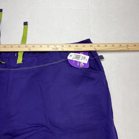 Urbane Women XXL Performance Tailored Fit Stretch 6-Pkt Cargo Scrub Pants Purple - Picture 7 of 9